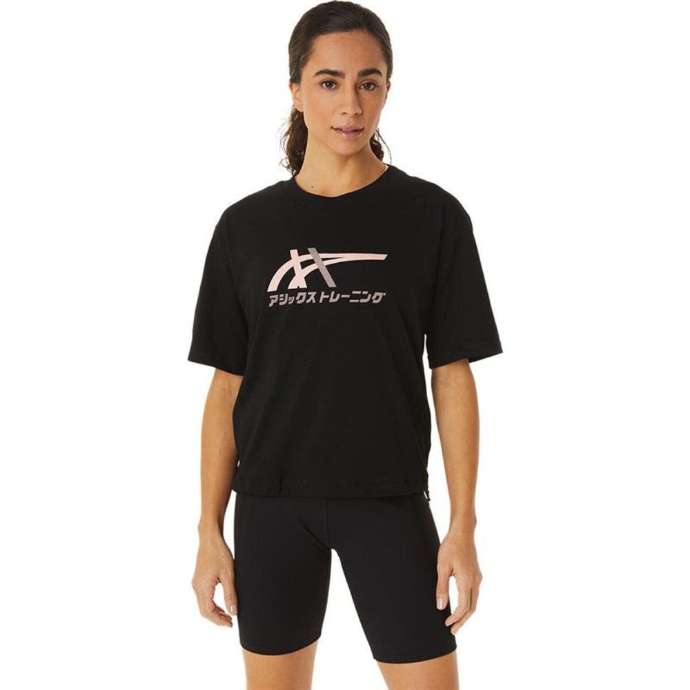 Tricou cu Mânecă Scurtă Femei Asics 2032C509-001 (L)
