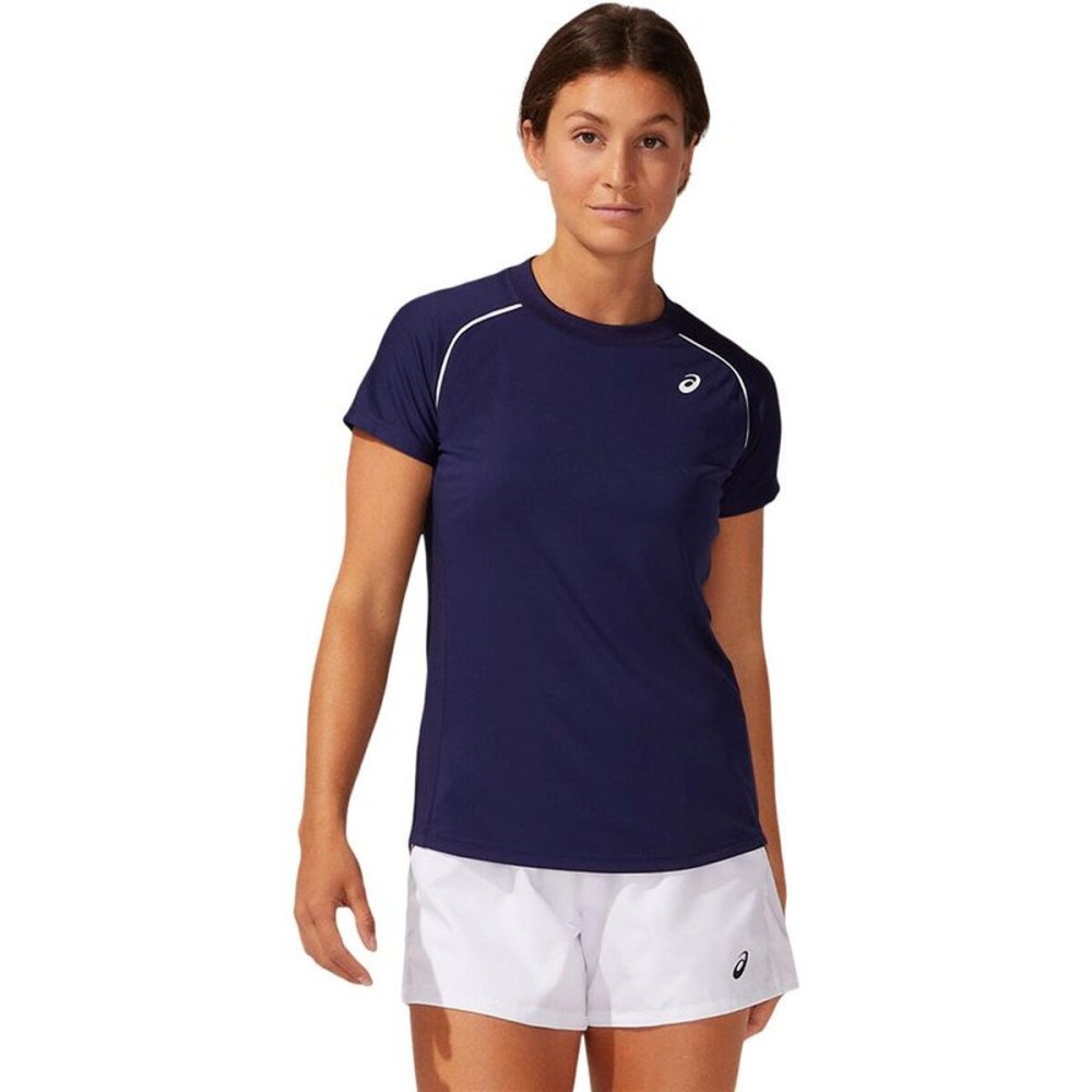 Tricou cu Mânecă Scurtă Femei Asics 2042A157-400 Albastru (XS)