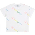 Tricou cu Mânecă Scurtă Femei Champion 114092-WL001 Alb (L)