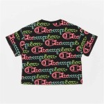 Tricou cu Mânecă Scurtă Femei Champion 116196-KL001 Negru (S)