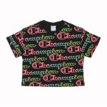 Tricou cu Mânecă Scurtă Femei Champion 116196-KL001 Negru (S)