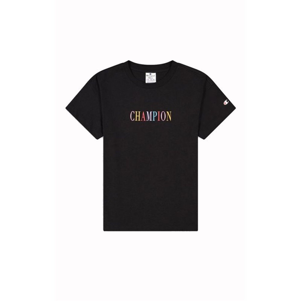 Tricou cu Mânecă Scurtă Femei Champion 116524-KK001 Negru (S)