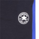 Pantaloni lungi de sport Converse Throwback Side Stripe Negru