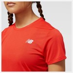 Tricou cu Mânecă Scurtă Femei New Balance WT23222_TRD Roșu (XS)