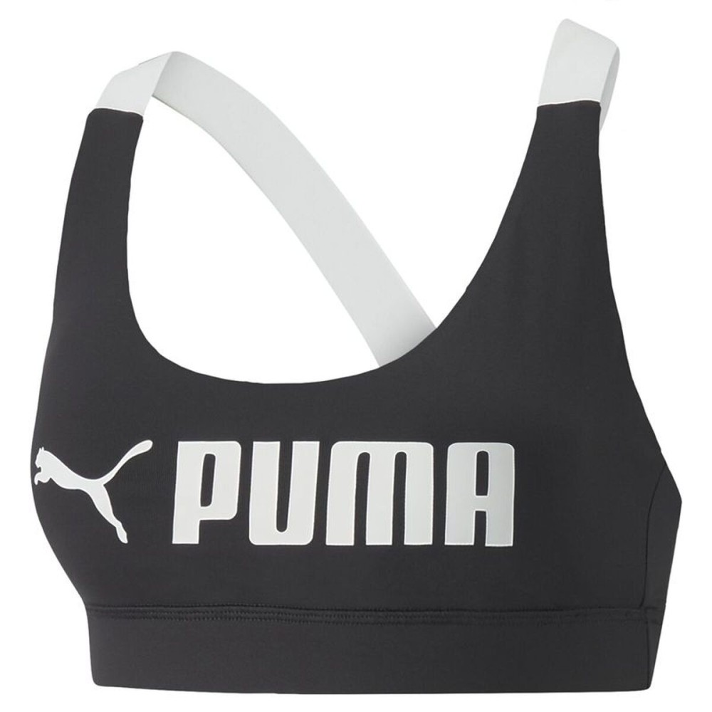 Sutien Sport Puma Puma Mid Impact Puma Fit Negru