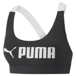Sutien Sport Puma Puma Mid Impact Puma Fit Negru