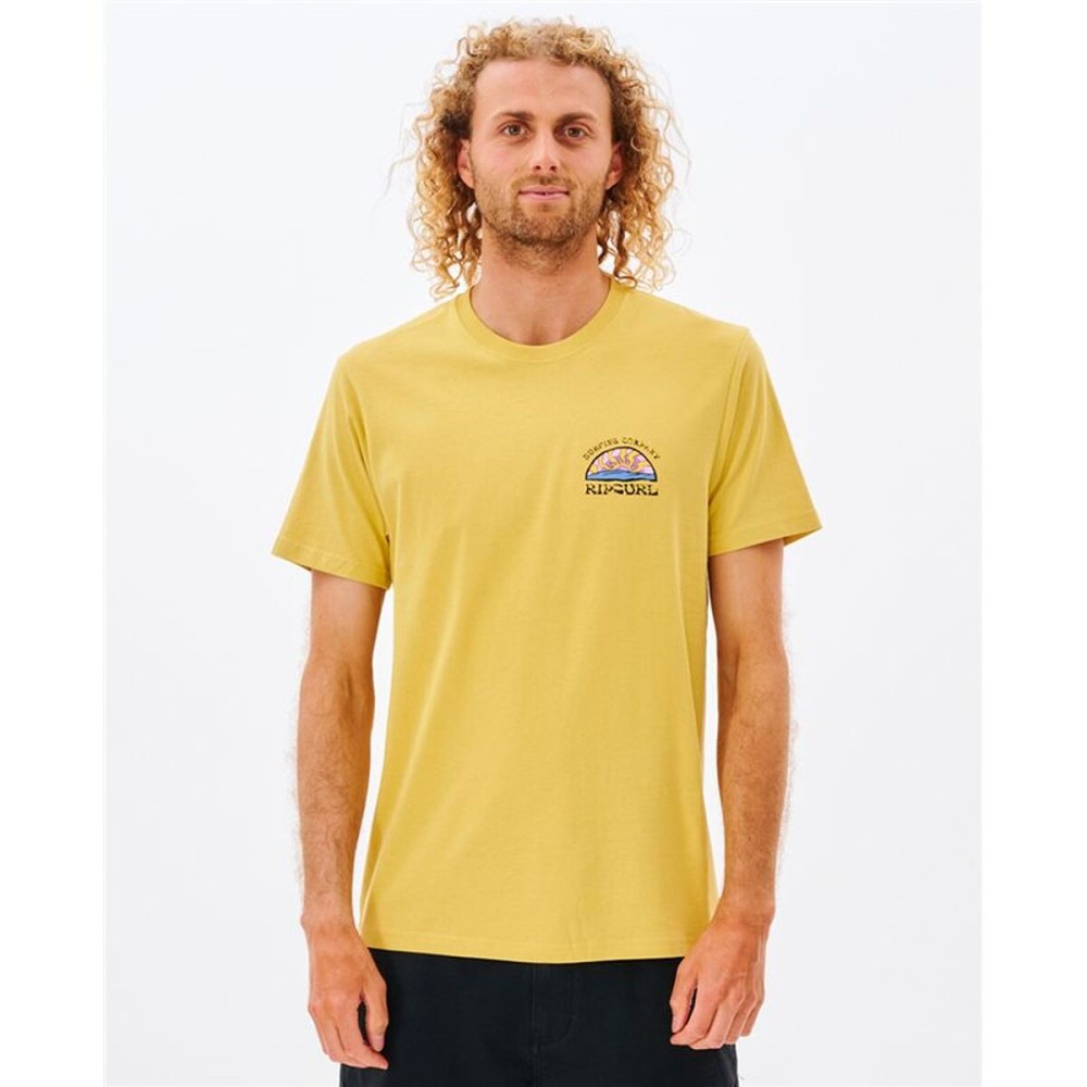 Tricou cu Mânecă Scurtă Bărbați Rip Curl 00IMTE-8126 Galben