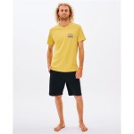 Tricou cu Mânecă Scurtă Bărbați Rip Curl 00IMTE-8126 Galben