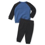Set Sport pentru Bebeluși Puma Minicats Essentials Raglan Negru