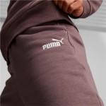 Pantaloni lungi de sport Puma ESS+ Embroidery High-W Maro Femeie