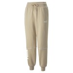 Pantaloni lungi de sport Puma Power Colorblock Bej Femeie