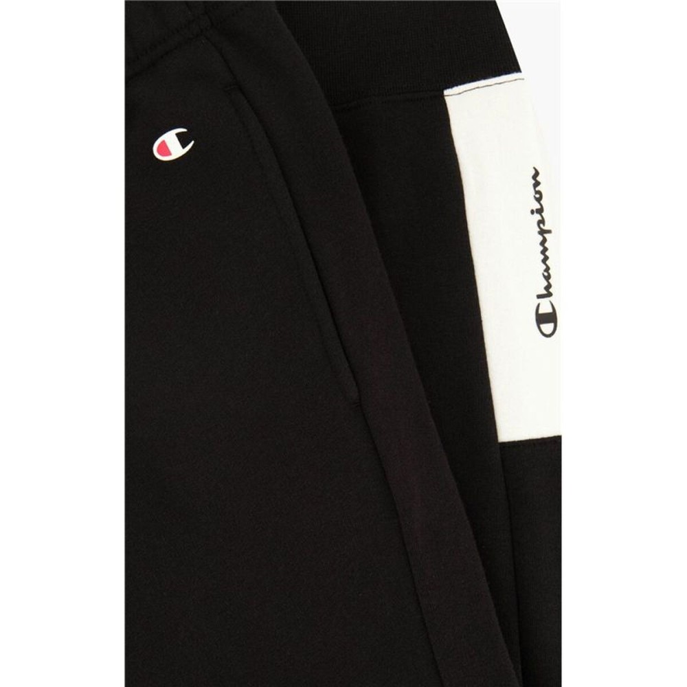 Pantaloni lungi de sport Champion Rib Cuff Colour Block Negru Bărbați