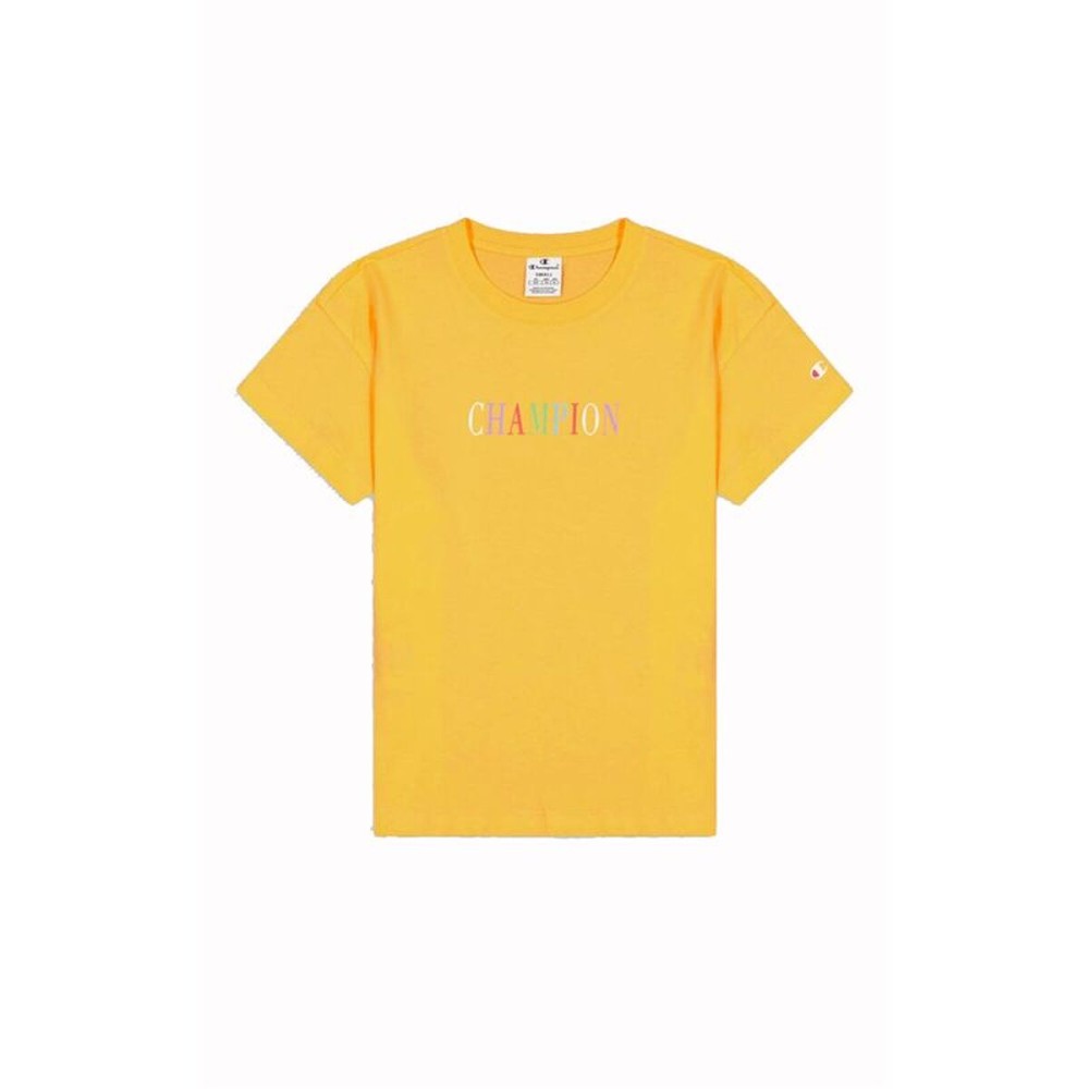 Tricou cu Mânecă Scurtă Femei Champion Galben