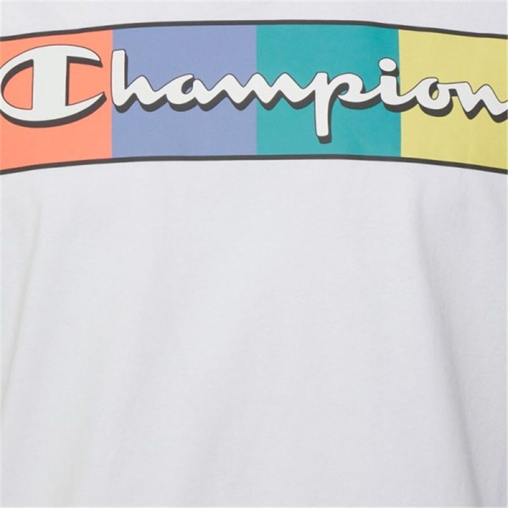 Tricou cu Mânecă Scurtă Bărbați Champion Alb