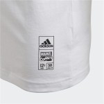 Tricou cu Mânecă Scurtă pentru Copii Adidas Iron Man Graphic Alb