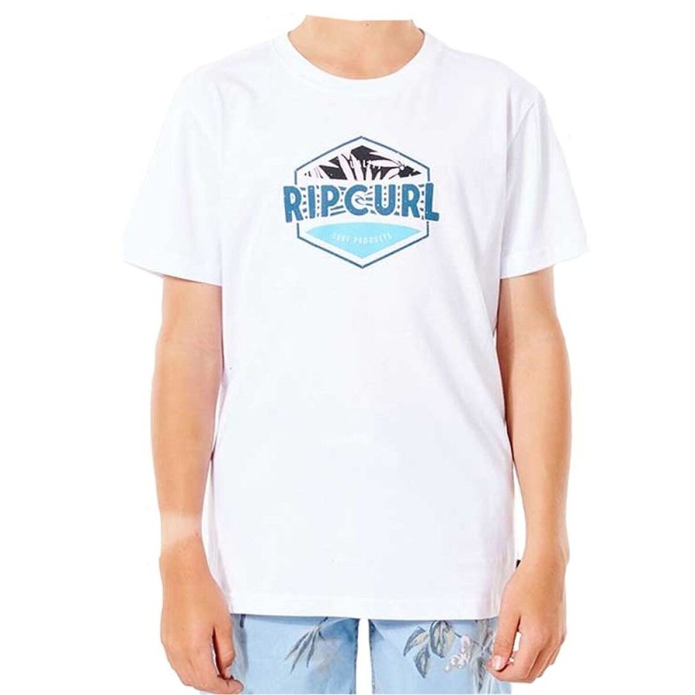 Tricou cu Mânecă Scurtă pentru Copii Rip Curl Filler Tee Boys Alb