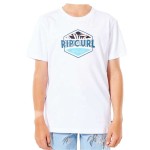 Tricou cu Mânecă Scurtă pentru Copii Rip Curl Filler Tee Boys Alb