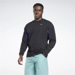 Tricou cu Mânecă Lungă Bărbați Reebok Les Mills Negru