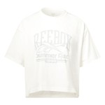 Tricou cu Mânecă Scurtă Femei Reebok Graphic Logo Alb