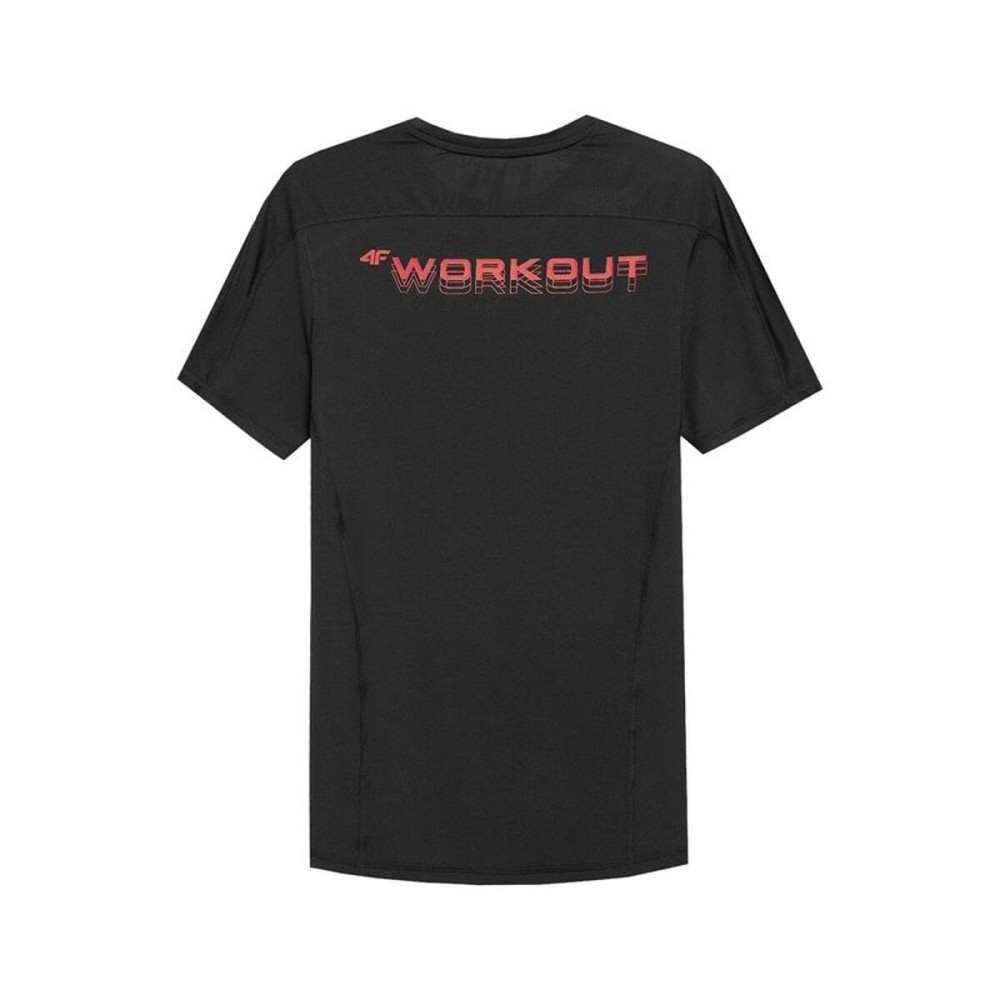 Tricou cu Mânecă Scurtă Bărbați 4F TSMF019 Negru