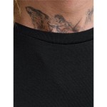 Tricou cu Mânecă Lungă Bărbați Jack & Jones Jjhayato Ls Crew Negru