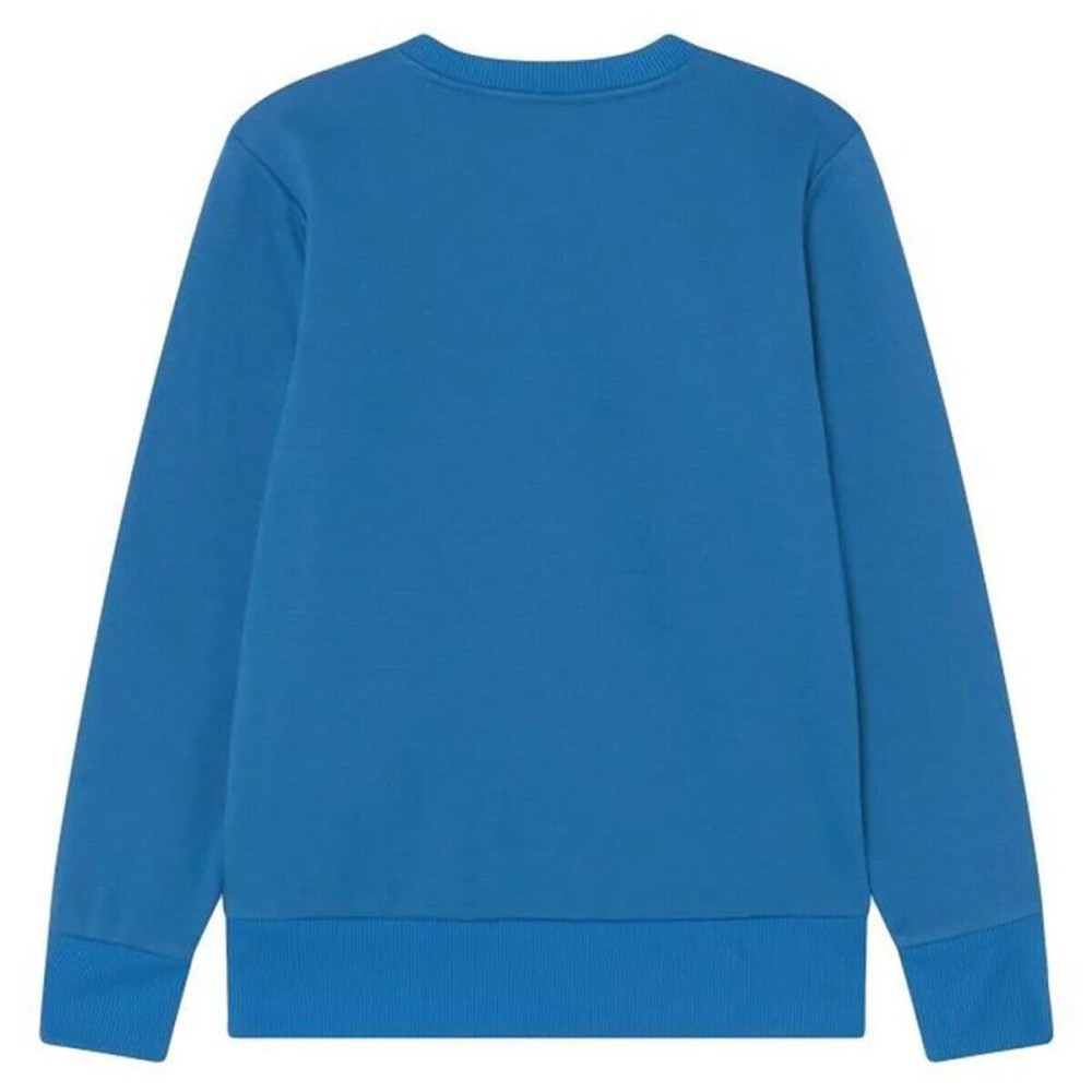 Hanorac fără Glugă Copii Converse WordMark Crew Albastru