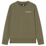 Hanorac fără Glugă Copii Converse Wordamark Verde inchis