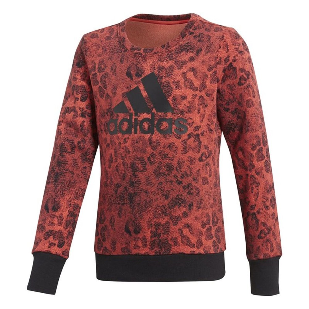 Hanorac fără glugă pentru fete Adidas YG Crew Sweat Somon