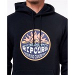 Hanorac cu Glugă Bărbați Rip Curl Down The Line Negru