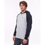 Hanorac cu Glugă Bărbați Rip Curl Embroid Hooded Zip Thru Gri deschis