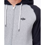 Hanorac cu Glugă Bărbați Rip Curl Embroid Hooded Zip Thru Gri deschis