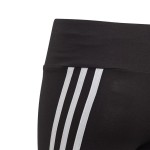 Colanți Sport pentru Copii Adidas Cotton 3 Bandas Girl Negru