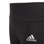 Colanți Sport pentru Copii Adidas Cotton 3 Bandas Girl Negru