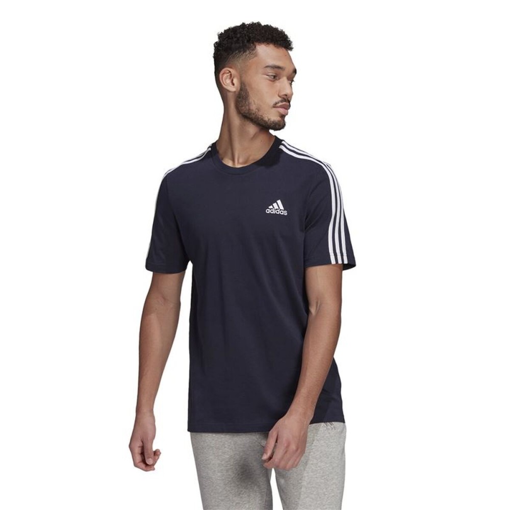 Tricou cu Mânecă Scurtă Bărbați Adidas GL3734 Albastru închis (XS)