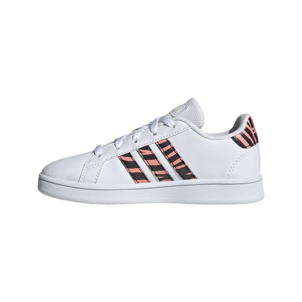 Adidași pentru Copii Adidas Grand Court Print Alb