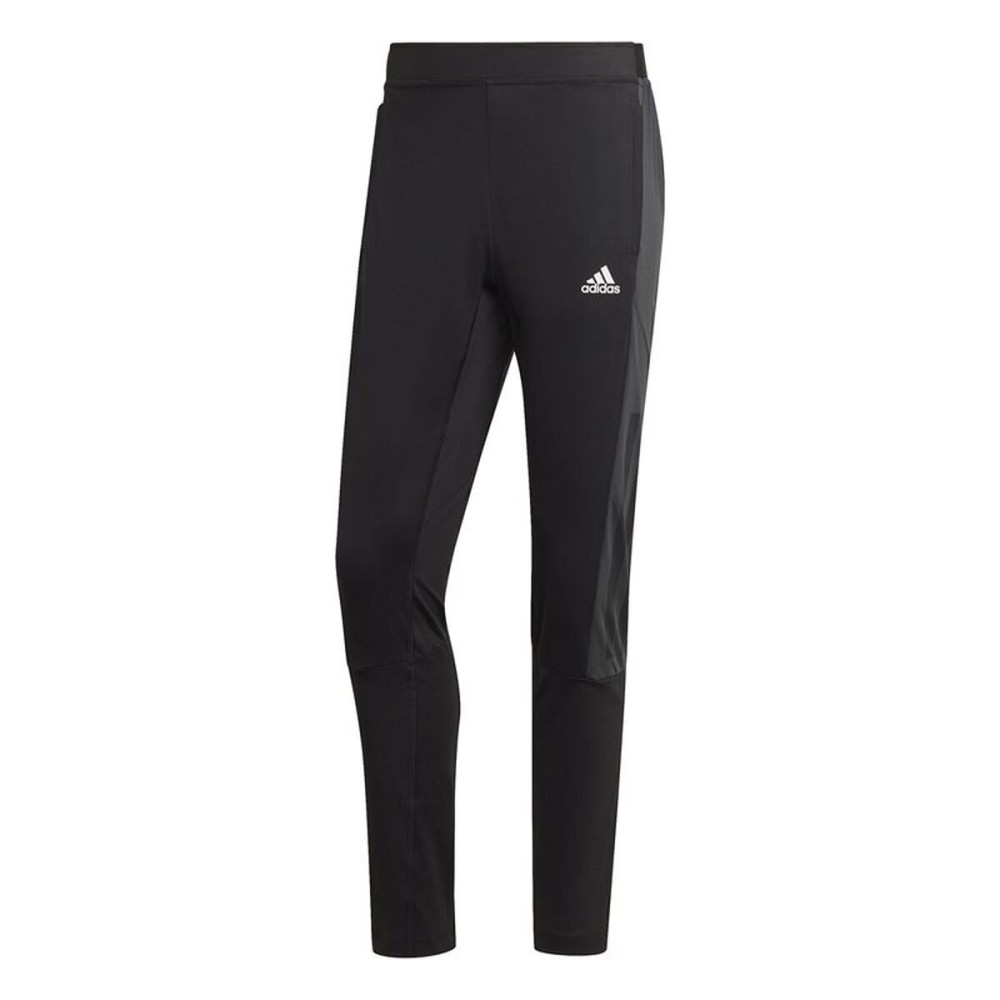 Pantaloni lungi de sport Adidas Colorblock Negru Bărbați