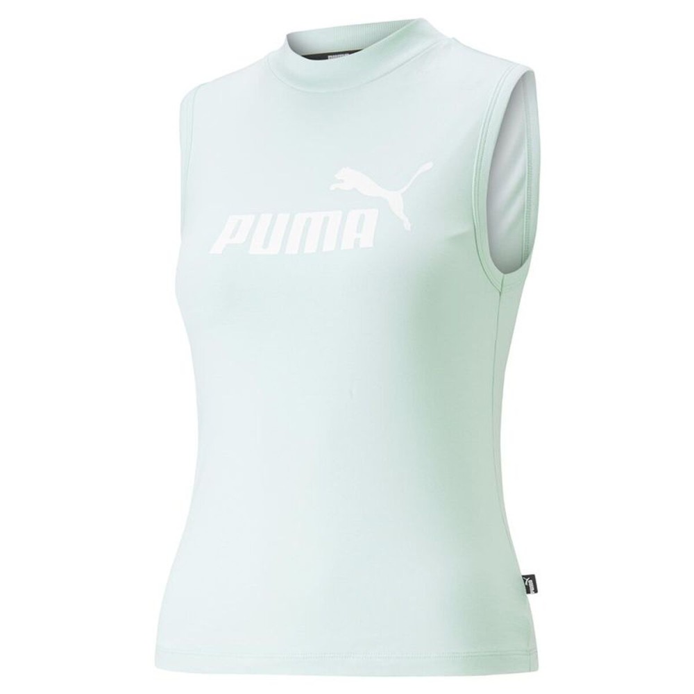 Tricou de Damă fără Mâneci Puma Ess Slim Logo Tank Acvamarin
