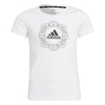 Tricou cu Mânecă Scurtă pentru Copii Adidas Graphic Alb