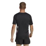 Tricou cu Mânecă Scurtă Bărbați Adidas Run Icons 3S Negru