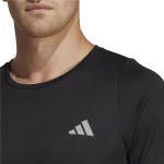 Tricou cu Mânecă Scurtă Bărbați Adidas Run Icons 3S Negru
