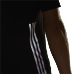 Tricou cu Mânecă Scurtă Bărbați Adidas Run Icons 3S Negru