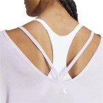 Tricou cu Mânecă Scurtă Femei Adidas Yoga Studio Oversized Liliachiu