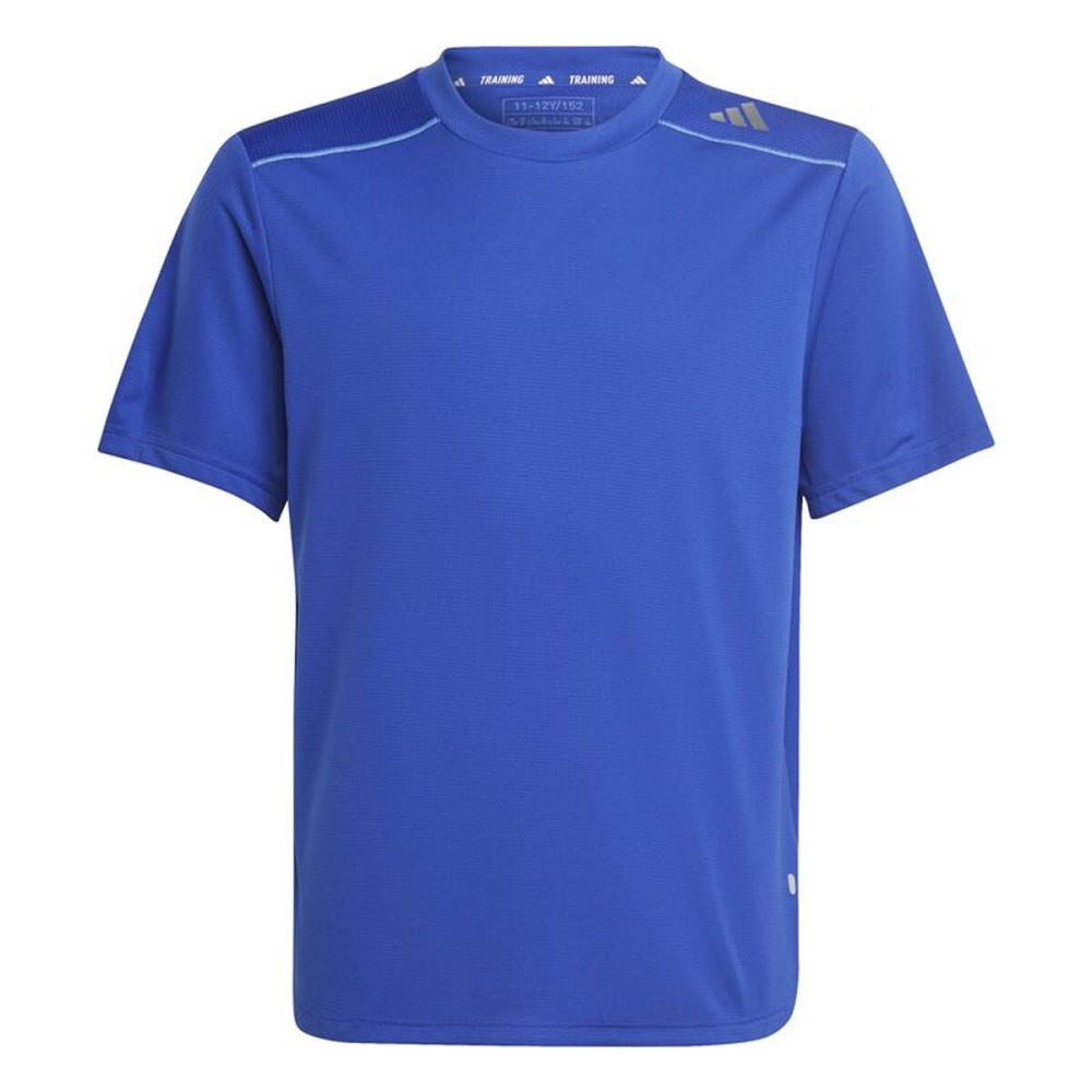 Tricou cu Mânecă Scurtă pentru Copii Adidas Aeroready Albastru