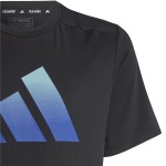 Tricou cu Mânecă Scurtă pentru Copii Adidas Icons Negru