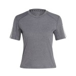 Tricou cu Mânecă Scurtă Femei Adidas 3-Stripes Essentials Gri deschis