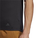 Tricou cu Mânecă Scurtă Bărbați Adidas Base Negru