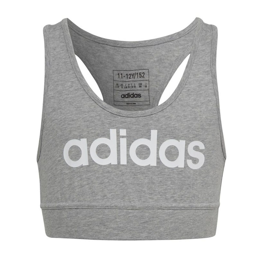 Tricou cu Bretele Damă Adidas Essentials Linear Logo Gri