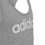 Tricou cu Bretele Damă Adidas Essentials Linear Logo Gri