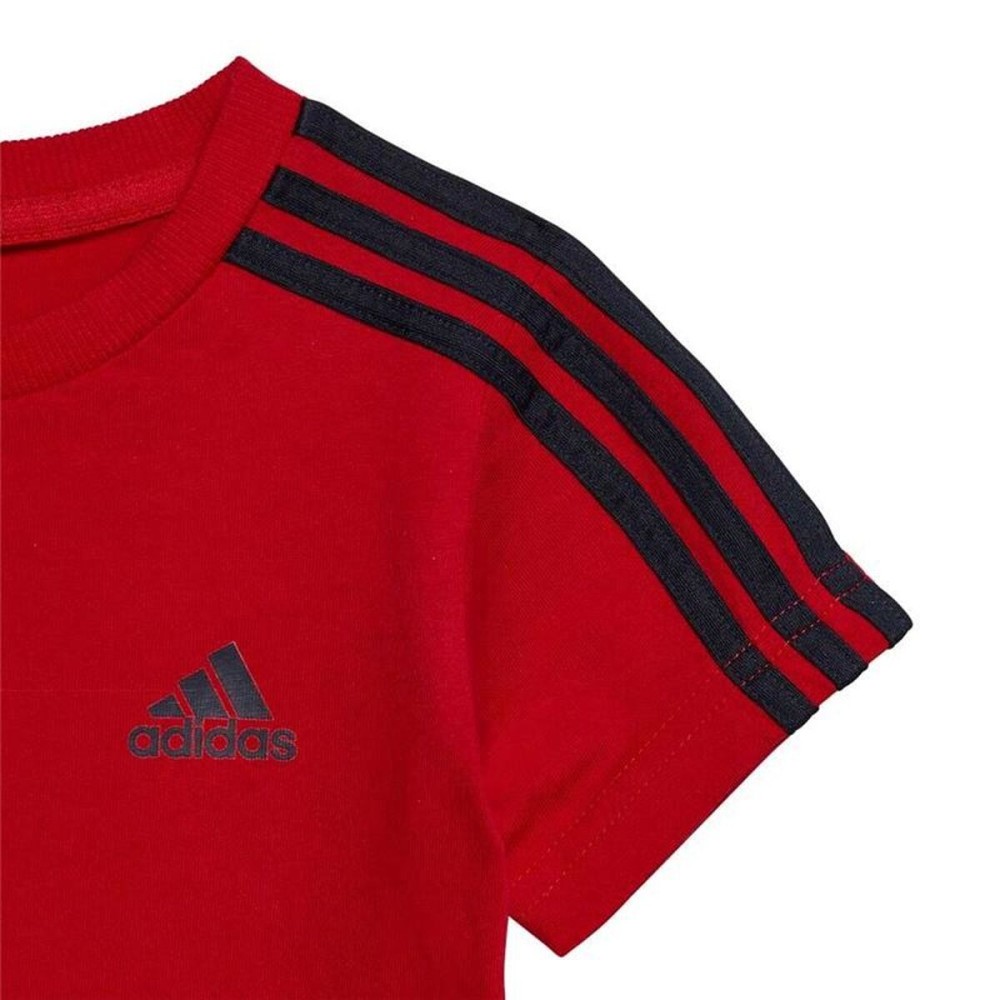 Set de lenjerie/haine Adidas 3Stripes Sport Set Roșu