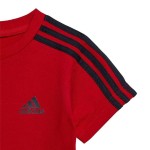 Set de lenjerie/haine Adidas 3Stripes Sport Set Roșu